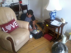 villanyszerelő teszt közben