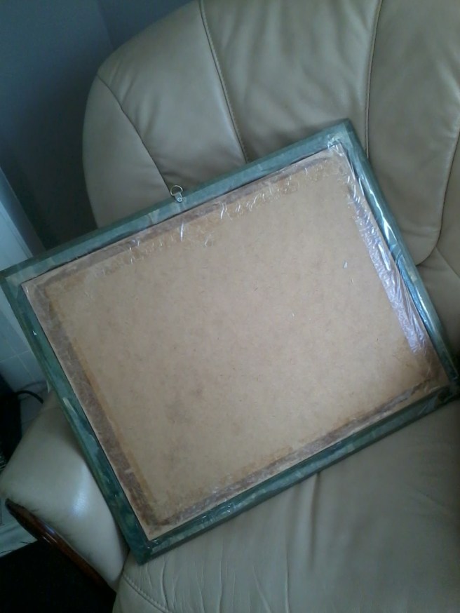 picture frame with tape