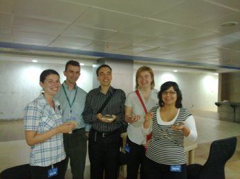 DLF canteen, first cake-cutting